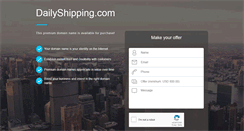 Desktop Screenshot of dailyshipping.com